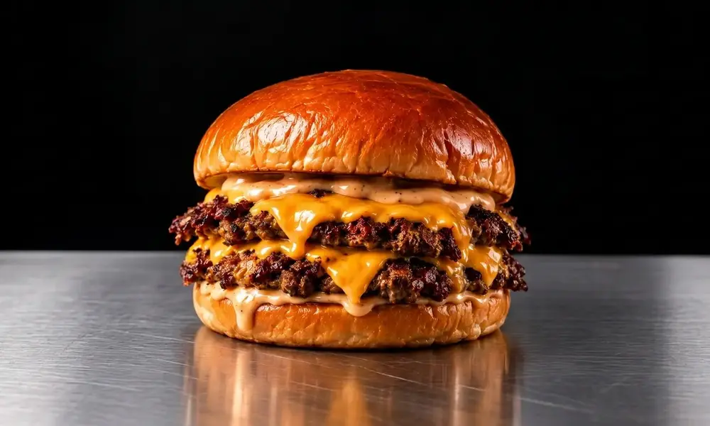 Smash Original double steak, cheddar et sauce